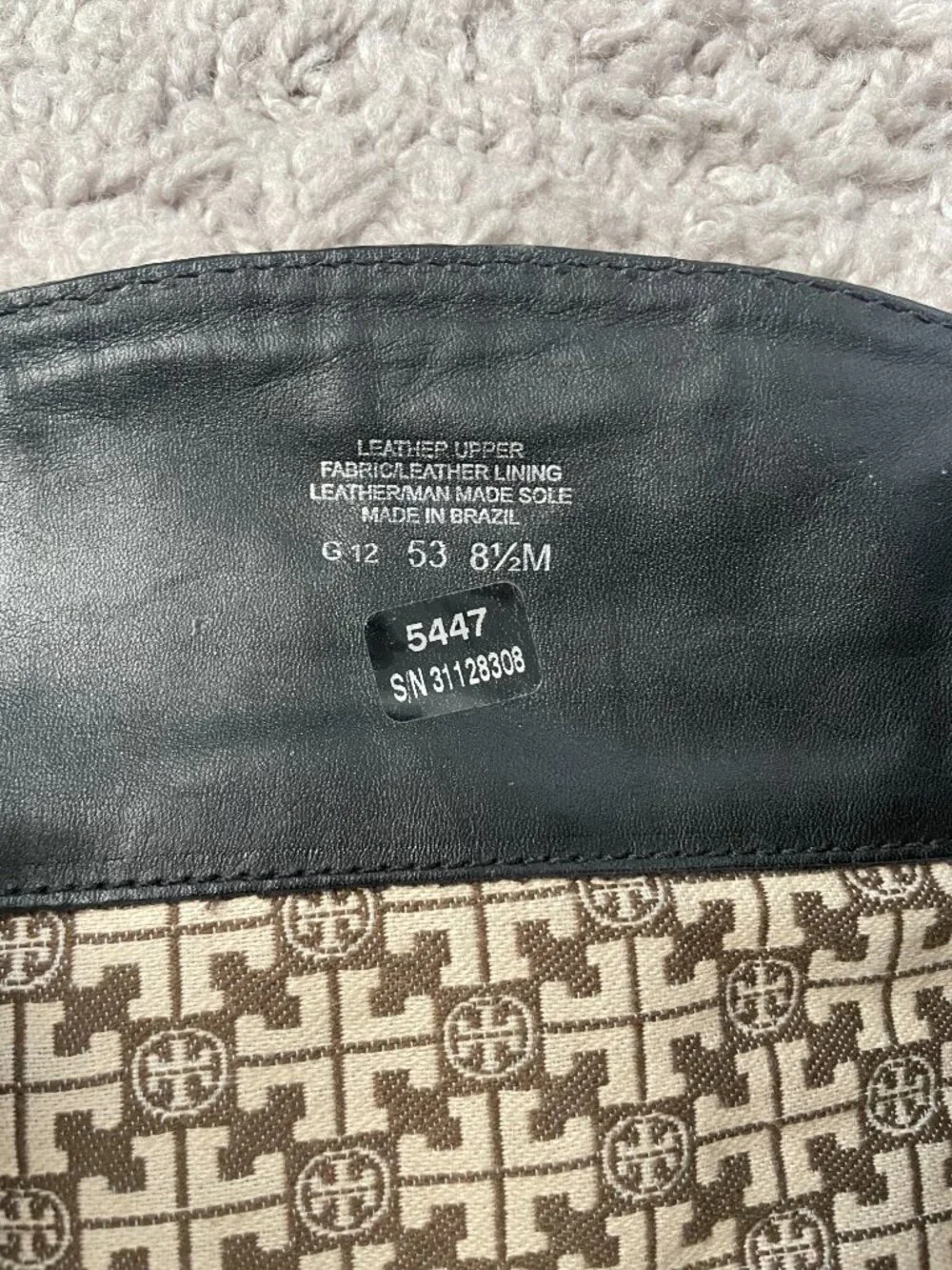 Tory Burch Black Pebbled Leather Tall Riding Boots